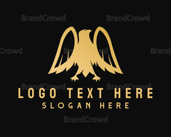 Golden Deluxe Eagle Logo