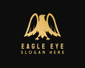 Golden Deluxe Eagle logo design