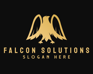 Golden Deluxe Eagle logo design