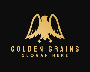 Golden Deluxe Eagle logo design