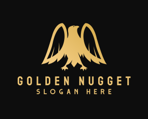 Golden Deluxe Eagle logo design