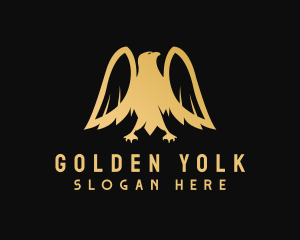 Golden Deluxe Eagle logo design