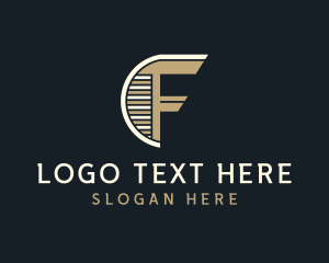 Letter F - Architecture Builder Letter F logo design