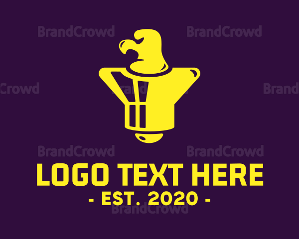 Yellow Audio Bird Logo
