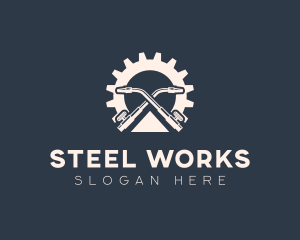 Welding Torch Gear Fabrication logo design