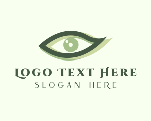 Optical - Green Eye Makeup logo design
