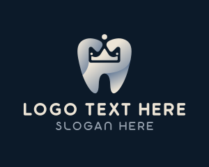 Molar - Crown Tooth Dental logo design