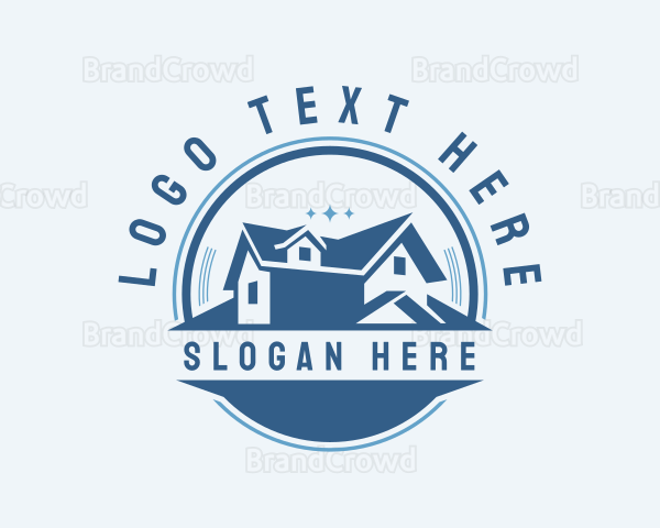 House Home Roofing Repair Logo