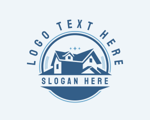Residential - House Home Roofing Repair logo design