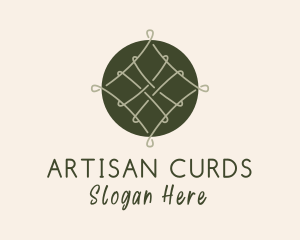 Green Woven Thread logo design