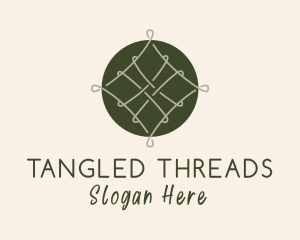 Green Woven Thread logo design