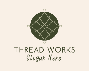 Green Woven Thread logo design