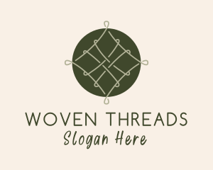 Green Woven Thread logo design