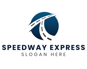 Expressway - Road Path Letter T logo design