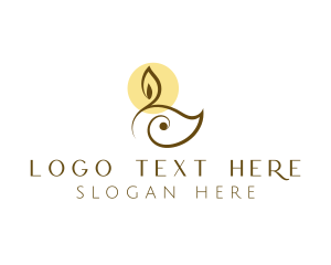 Spa - Wax Scented Candle logo design