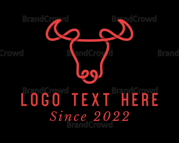 Bull Animal Ranch Logo