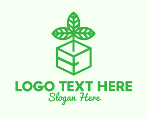 Green Plant Box logo design