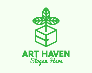 Green Plant Box logo design