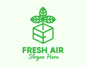 Green Plant Box logo design