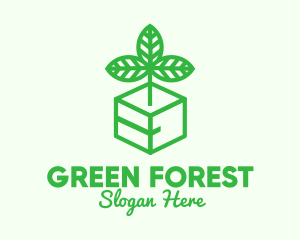 Green Plant Box logo design