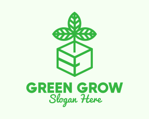 Hydroponics - Green Plant Box logo design