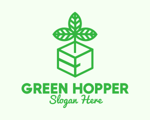 Green Plant Box logo design