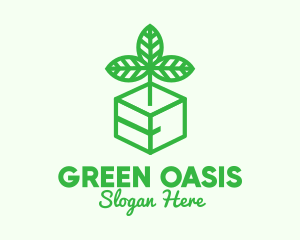 Green Plant Box logo design