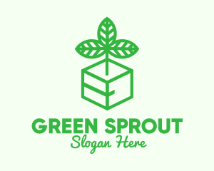 Green Plant Box logo design