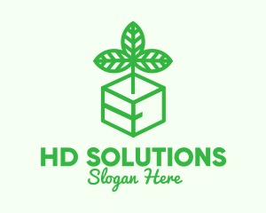 Green Plant Box logo design