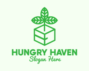 Green Plant Box logo design