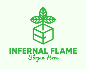 Green Plant Box logo design