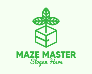 Green Plant Box logo design