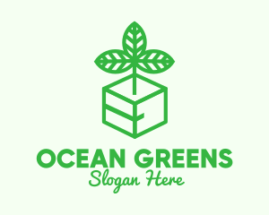 Green Plant Box logo design