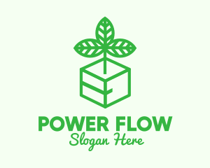 Green Plant Box logo design