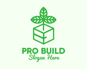 Green Plant Box logo design