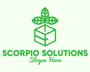 Green Plant Box logo design