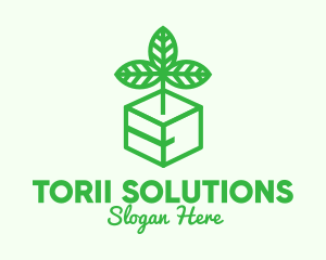 Green Plant Box logo design