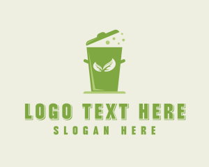 Recycling Bin - Trash Compost Disposal logo design