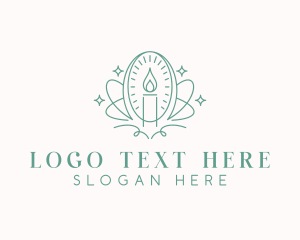 Handmade - Scented Candlelight Decor logo design