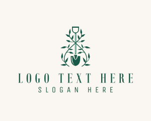 Plant - Plant Shovel Landscaping logo design