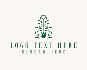 Lawn Care - Plant Shovel Landscaping logo design