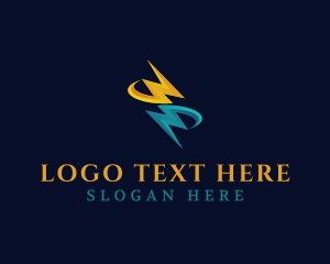 Charge - Lightning Electricity Energy logo design