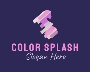 Colorful Pregnant Woman logo design