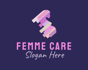 Gynecology - Colorful Pregnant Woman logo design