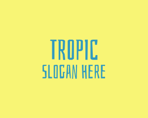 Tropical Island Resort logo design