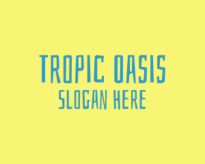 Tropical Island Resort logo design