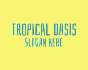 Tropical Island Resort logo design