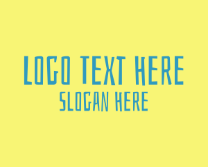 Font - Blue Tropical Wordmark logo design