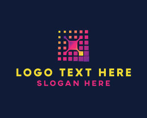 Geek - Technology Pixel Network logo design