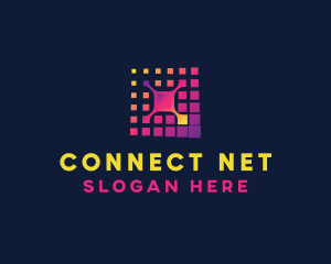 Technology Pixel Network logo design